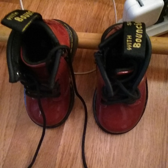 Doc Martins Other - Doc Martin's Air Wair Red Patent Unisex Kids Boots